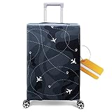 ✈ Individualité ✈Housse valise le beau tissu imprimé est accrocheur, vous pouvez identifier votre bagage facilement et rapidement. La belle impression sur la housse valise vous permettra de trouver rapidement votre valise et de gagner du temps à la chercher.