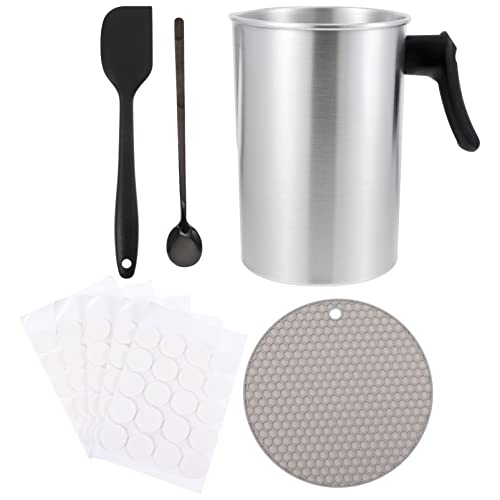 Housoutil 1 Set Candle Making Kit DIY Scented Candle Kit Candle Making Tool Melt Cup Accessories Candle Wax Melting Pot Candle Melting Pot DIY Candle Tool Stainless Steel Random Color