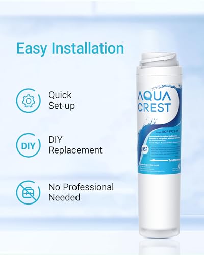 AQUA CREST GSWF Refrigerator Water Filter for GE & Kenmore Models