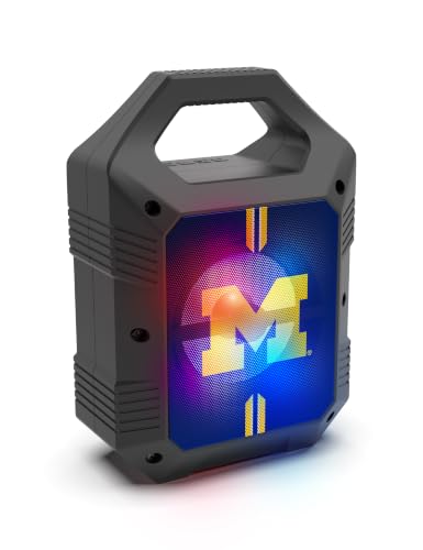 SOAR NCAA ShockBox XL LED Wireless Bluetooth Speaker, Michigan Wolverines