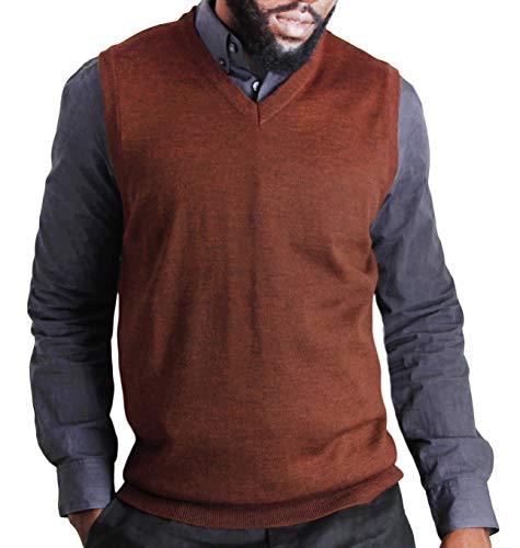 Blue Ocean Heather Sweater Vest-Large