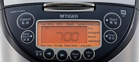 Newly released overseas rice cooker 220V-230V specification Tiger JKT-F10W Far-infrared 3-layer clay pot coated pot Made in Japan, SILVER BLACK