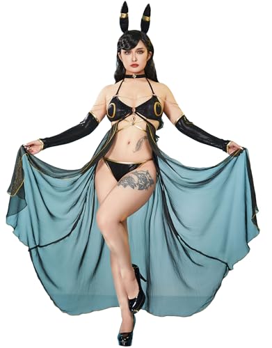 haikyuu Women Cosplay Bikini Set with Cover up Headband Anime Swimsuit Halter Lace Up Swimwear Rave Bathing Suit