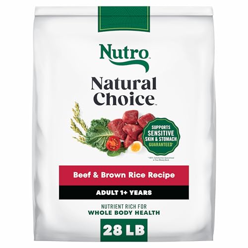 Image of Nutro Natural Choice Adult Dry Dog Food, Beef & Brown Rice Recipe, 28 lb