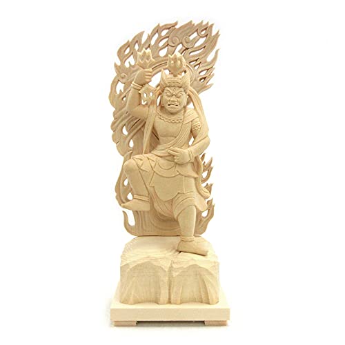 栗田こだわり仏像 【諸天神】 蔵王権現立像 4.0寸(総高約23.5cm、幅9.5cm、奥行き6cm) 桧木製高級木彫り 火炎光背四角台 14561 栗田こだわり仏像 【諸天神】 蔵王権現立像 4.0寸(総高約23.5cm、幅9.5cm、奥行き6cm) 桧木製高級木彫り 火炎光背四角台 14561