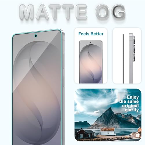 Image of Tempered Glass Screen Protector Compatible for Samsung Galaxy S26 5G with Edge-to-Edge Coverage and Easy Installation Kit