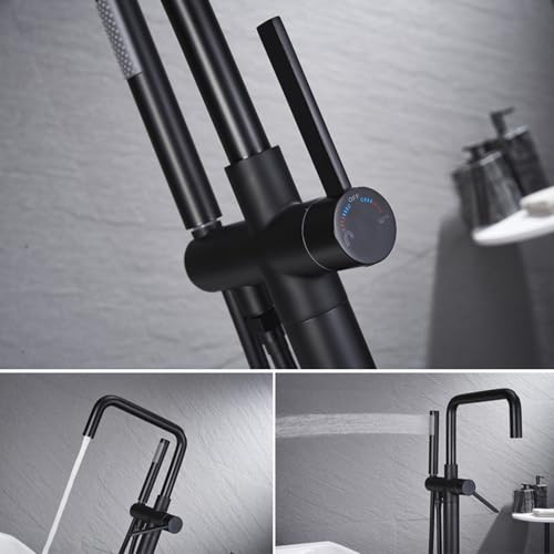 Robinet de baignoire au sol pour libérer l'espace avec bec orientable 360