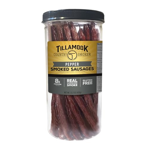 Tillamook Country Smoker Real Hardwood Smoked Sausages, Pepp...