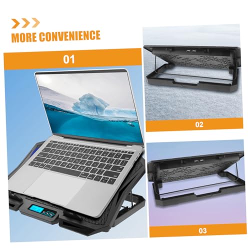 Base de enfriamiento para laptop PRETYZOOM 15.6" con ventilador ajustable miniatura 6