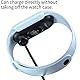 Msm-case [2 Stücke Schwarz blau mit Fullbody Fitnesstracker Glas Cover Case Schutzhülle Set Vintage für Xiaomi Mi Band 6/5/4/3, 9H Härte PC Case, Bumper, Schlanke Vollschutzhülle für Smart Mi band 6