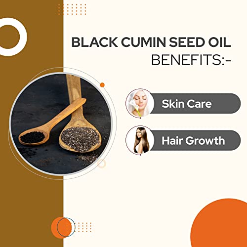 Image of Crysalis Black Cumin Seed (Nigella Sativa) Oil|100% Pure & Natural Undiluted Carrier Oil Organic Standard For Skin & Hair Care -100ML With Dropper