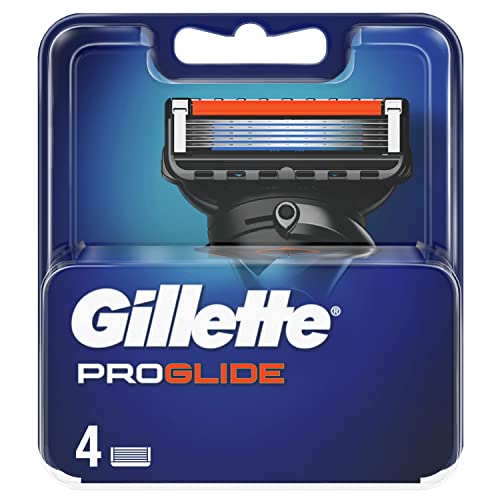 Cuchillas De Afeitar Gillette ProGlide Cuchillas de Afeitar Hombre, Paquete de 4 Cuchillas de Recambio