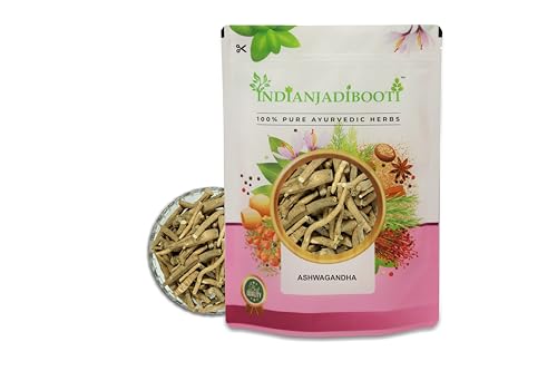 Image of IndianJadiBooti Pure Ashwagandha Root | Raw Withania Somnifera for Adaptogenic Balance, Core Vitality, Stress Relief & Restful Sleep| 400g