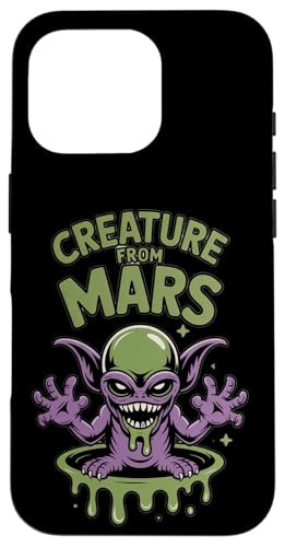 Creature From Mars �ʔ����G�C���A������f�U�C�� �q���p �X�}�z�P�[�X iPhone 16 Pro �p