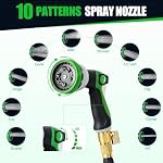 COOKEY 3X Tige de jardin extensible 50FT Tube d'eau flexible avec connecteurs solides & Spray Buse étanche Non Kink lourd service pour jardin extérieur d'arrosage soins de pelouse