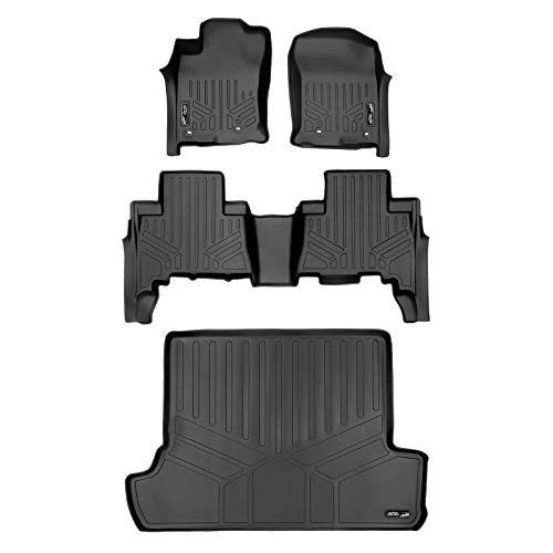 MAXLINER Floor Mats and Cargo Liner Behind 2nd Row Set Black for 2013-2020