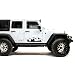 Bubbles Designs Black Mountains Decal Sticker Compatible with Jeep Wrangler Rubicon Jk