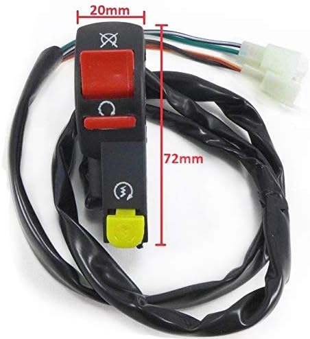 XKMT-Interruptor de arranque universal de 78 pulgadas, 0.866 in, compatible con ATV Scooter Dirt BikeHonda Suzuki Yamaha Kawasaki Harley KTM Ducati