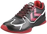  hummel Authentic Carbon X 60-036-2030, Unisex - Erwachsene Sportschuhe - Indoor, Schwarz (Black/True RED 2030), EU 41 (US 7.5)