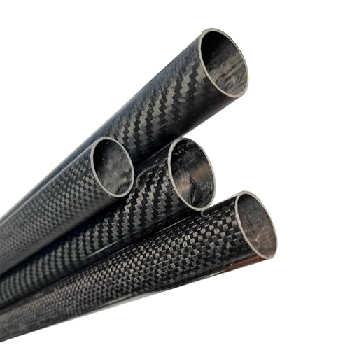 Multi Size Carbon Fiber Oval Tube Twill Plain Glossy Matte Carbon Fiber Tube UAV Accessories 2.5 * 2 * 100cm Carbon Fiber Square Tube(Plainmatte2.5x2x73)