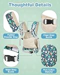 Lictin Porte-poupées, porte-poulettes avant et arrière pour les petites filles, avec des paillettes réglables pour bébé rené avec chaussons