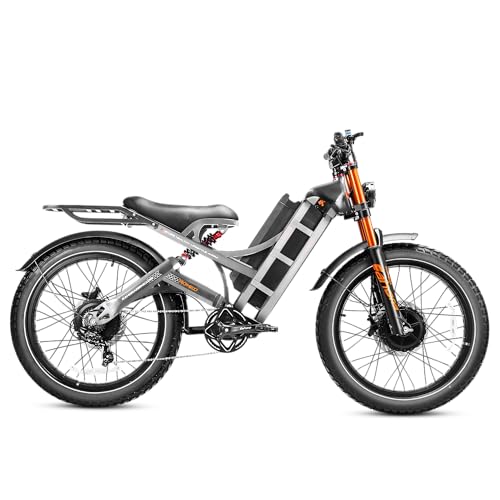 Image of 2026 eAhora Romeo Pro 3 /2 52-46 Mph Electric Bike for Adults, 6000W /4000W /2500W Dual Motor Ebike 60V 80Ah /52V 70Ah Battery 235+Miles Long Range, 26*4.0 inch /20*4.5 inch Fat Tire, Full Suspension, All Terrain