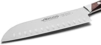 Vista 3 de ARCOS Cuchillo Santoku forjado de acero inoxidable de 7 pulgadas, hoja de 7.087 in. Cuchillo de cocina profesional. Mango ergonómico