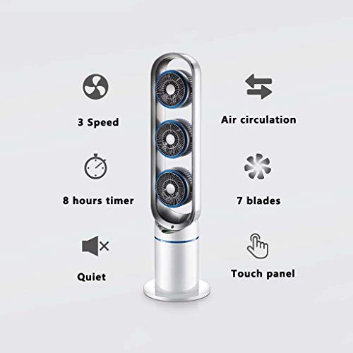 Fehun Fans,Oscillating Tower Fan With Remote Control,Silent Standing Fan Air Conditioner Column Fan Airs For Home And Office #TOP5