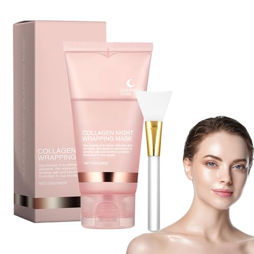 Collagen Night Wrapping Mask,Collagen Overnight Wrapping Peel Off Facial Mask Pack,75g Collagene Night Mask,Skin Care Collagen Night Wrapping Mask,Biodance Mask Collagen,Masque Collagene Visage
