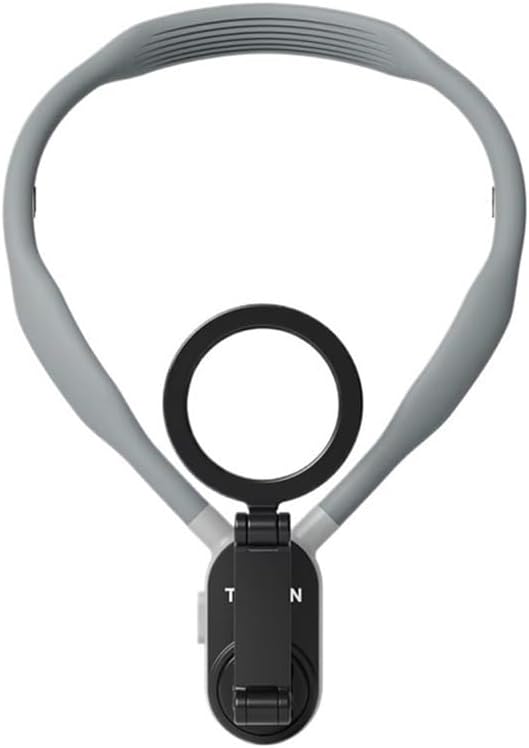 Silicone Phone Magnetic Neck Mount Quick Release Hold(Grey)