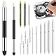 ClcIosis 17 PCS Verblender Stift mit Schwammstift Doppelseitig, Wischbarem Radierer, Kunstzeichnen Bleistiften Schüler Set für Highlights, Schattierung Korrektur Papierwischer zum Zeichnen