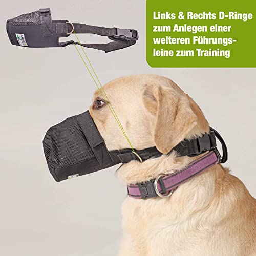 Giftköder-Maulkorb Nature Pet für Hunde mit Schutznetz und Leckschutz