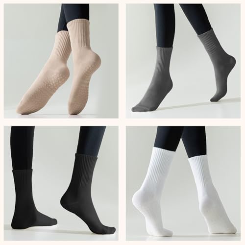 Refeel 6 Pairs Pilates Socks Grip Socks for Women-Non-Slip Yoga for Ballet Dance Barefoot Workout Pregnant3