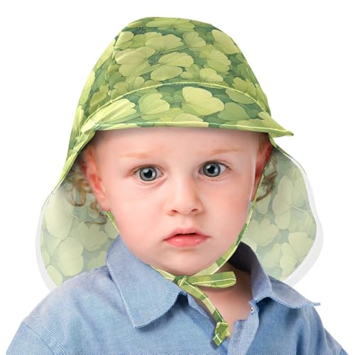 Cartoon Barb Light Green Toddler Boy Girl Sun Hat Boy Beach Play Hats Girl UPF 50+ Large Brim Traveling Camping2