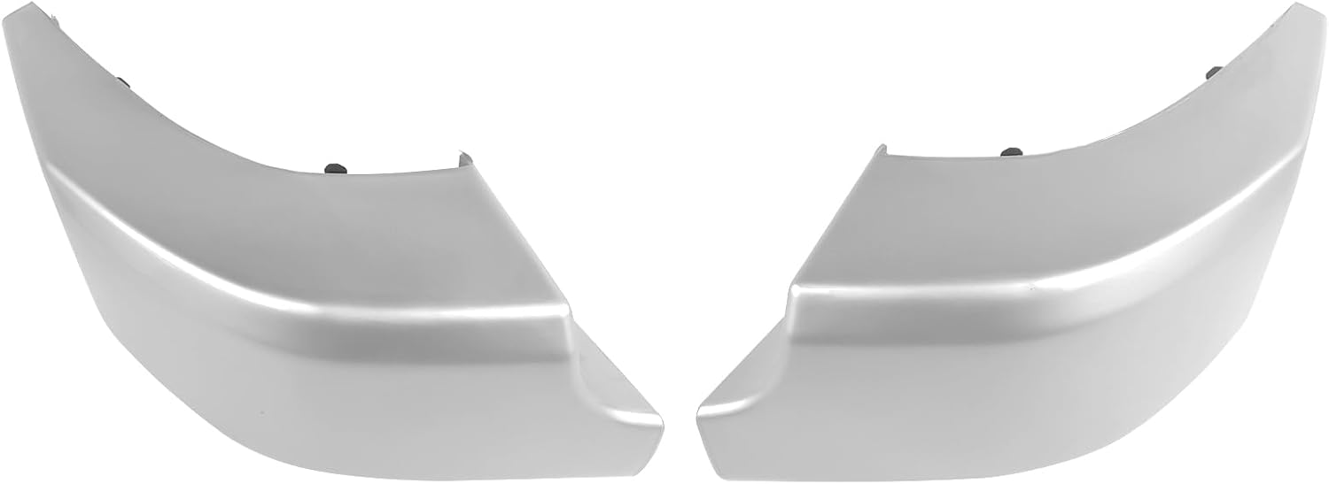 Rear Bumper End Caps Cover Plastic Painted Silver Replacement for 2007-2014 Toyota FJ Cruiser TO1104121 5246335021 TO1105121 5246235021