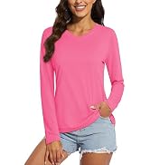 MAGCOMSEN SPF Shirts for Women Long Sleeve Workout Tops V-Neck UPF 50+ UV Sun Shirt Quick Dry Per...