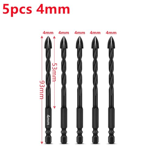 Foret de 4mm outil de perçage tungstène mèche de précision kit 5pcs - 2