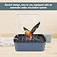 Vogel Badehaus Badewanne,Automatische Vogeltränke aus ABS,Geräuscharme Vogeldusche Wellensittich, Automatische Haustier-Vogeltränke,Multifunktionaler Vogelbadewanne mit Umwälzhahn für Vögel(Stil 1)