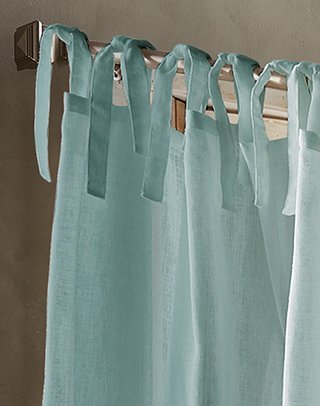 Dkny Paradox Tie Tab Sheer Window Curtain Panel Pair #TOP5