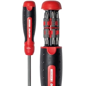 MegaPro 211R1C36RD 1″ 13-In-1 Ratcheting Automotive Driver Bits in Red