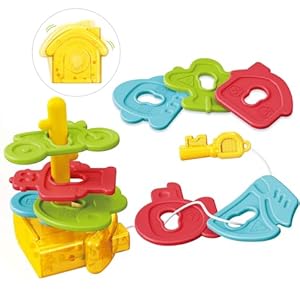 9 Shapes Montessori Baby Stacking Toys for Toddlers 1 2 3 Year Old – Color and Number Sorting Toys-Sensory Learning Activities for Boys and Girls-Christmas Birthday Gift for Baby Age 6 12 18 Months