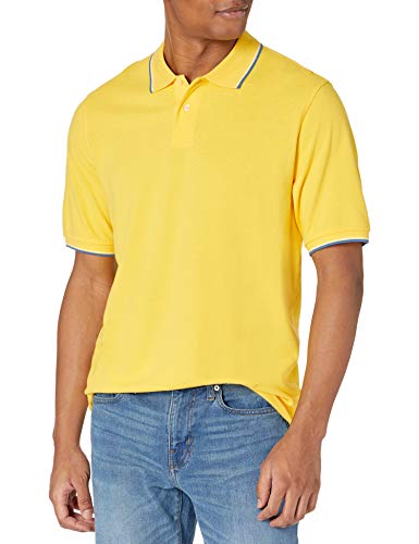 Image of Amazon Essentials Men's Regular-Fit Short Sleeve Cotton Pique Polo Shirt (Available in Big & Tall)