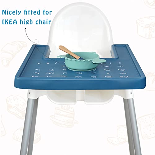 Baby High Chair Placemat For Ikea Antilop High Chair, Silicone Placemat Dishwasher Safe, Bpa Free Highchair Tray Accessories For Toddler And Babies #TOP3