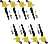 MCK 8pcs High Performance Ignition Coil Pack + Platinum Spark Plug Compatible With Ford Mustang Merc