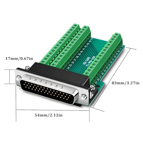 Conector Serial DB44 macho 44 pines, pack x2 miniatura 2