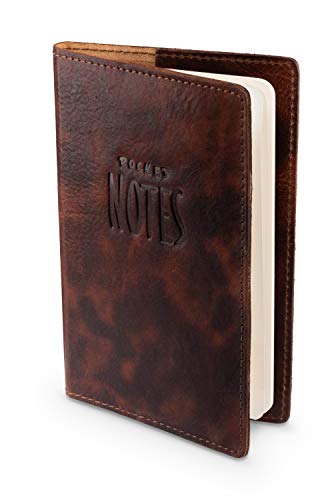 Leabags - Custodia in pelle per taccuino, 9 x 14
