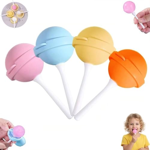 Silicone Lollipop Ice Cream Maker Homemade Popsicle Molds DIY Popsicle Maker for Kids Lollipop Ice Cream Mold Reusable Popsicle Molds