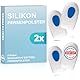 Health Press® Silikon Fersenpolster – 2 Paare (4 Stück) Fersenkissen, Größe M – Geleinlagen für die Ferse – Soft Gel Schuhpads – Premium Ferseneinlagen