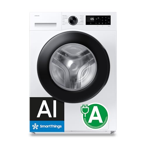 Samsung Lavadora AI con fondo reducido 8kg AI EcoBubble™ Clase A Blanca WW80FG5L32AEEC