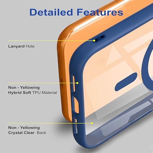 Image of amazon basics Back Case Cover for iPhone 17 Pro Max | Compatible for iPhone 17 Pro Max Back Cover | Scratch-Resistant Back Cover | Navy Blue